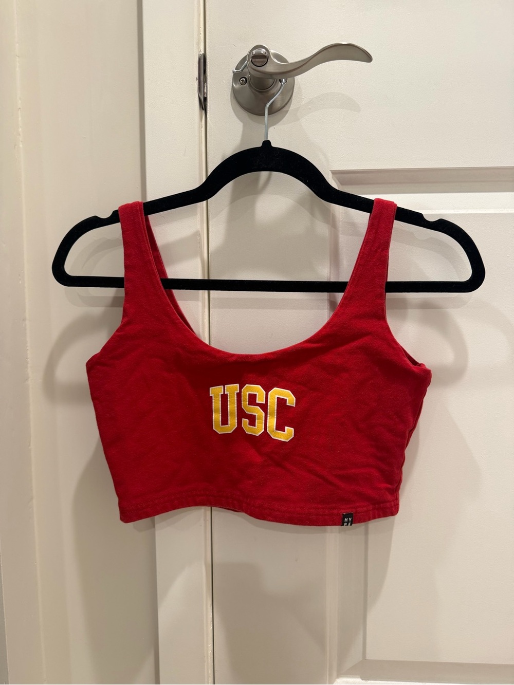 USC Red Cropped Tank Top - Women's Collegiate Crop